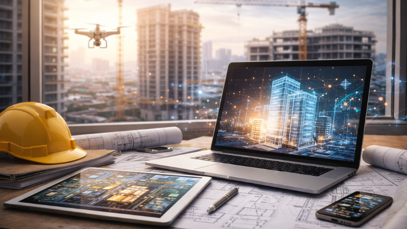 A tecnologia está transformando a incorporação e a construção de edifícios, tema analisado por Valderci Malagosini Machado.